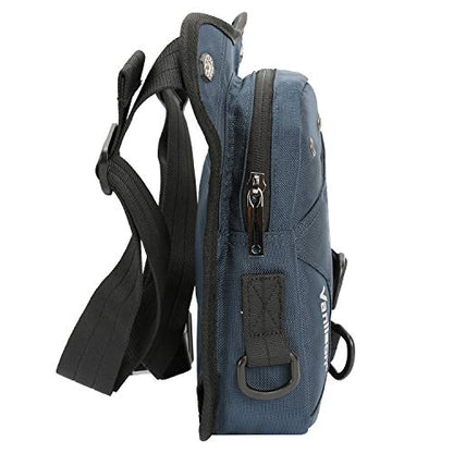 Waterproof Airsoft Tactical Drop Leg Pouch Bag Panel Motorcycle Bag - color: B-Navy