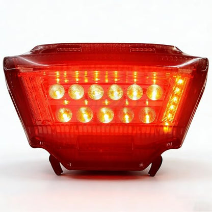 Integrated LED Tail Brake Turn Signal Light,#MD059-2,Smoke | Compatible with Kawasaki Ninja ZX10R ZX-10R 2011-2015 - color: Smoke