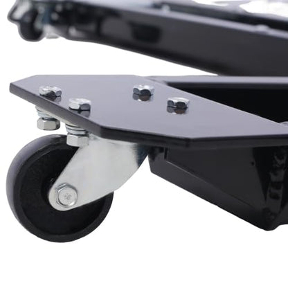 Motorcycle Dolly 1250 lbs. Widow Cruiser-Dolly Steel Motorcycle Dolly Black, YYUE-240412-25