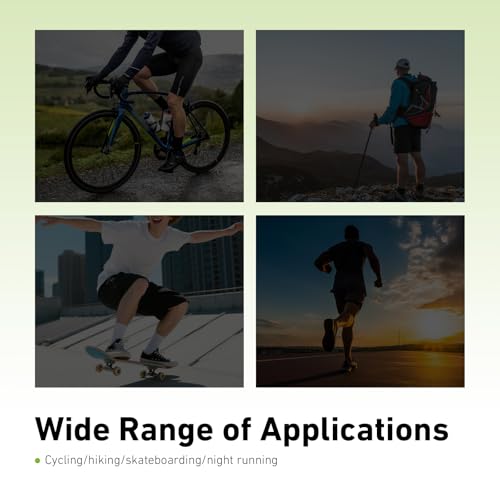 4 PCS High Visibility Reflective Bands, Reflective Running Gear for Wrist, Arm, Ankle, Leg, High Elastic Stretch Reflective Strap, Universal for Night Running, Cycling, Walking - color: Green