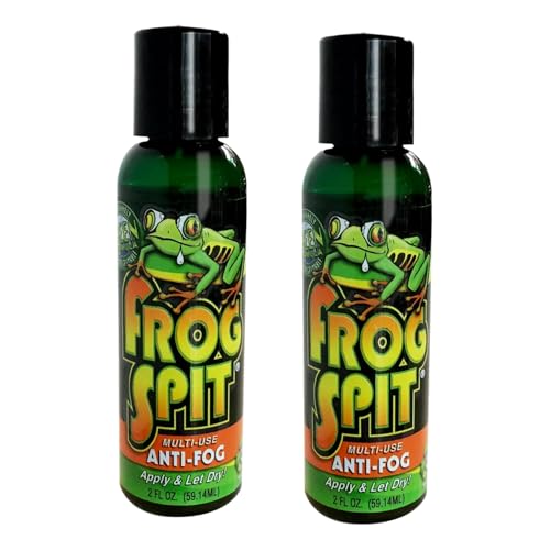 Frog Spit Anti-Fog Concentrate - 2 oz. Bottle of Anti-Fog Solution, 2 Pack - Anti Fog for Glasses, Goggles, Face Masks, Helmet Face Shields - size: 2 Count 2 Ounce
