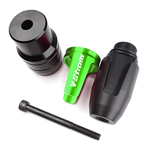 For SUZUKI V-Strom 250 650 1000 DL250 DL650 DL1000/V-Strom1000/XT Motorcycle CNC Aluminum Frame Crash Pad Exhaust Sliders Crash Protector slider - color: green
