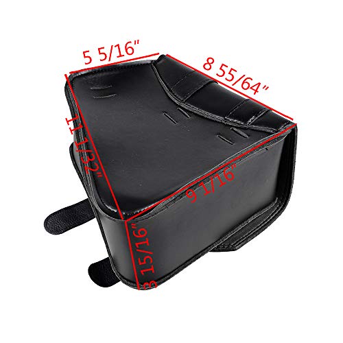 Motorcycle Solo Saddle Bag Compatible with Harley Sportster XL883 XL1200 Right Side Black - size: Right Side without Side Storage
