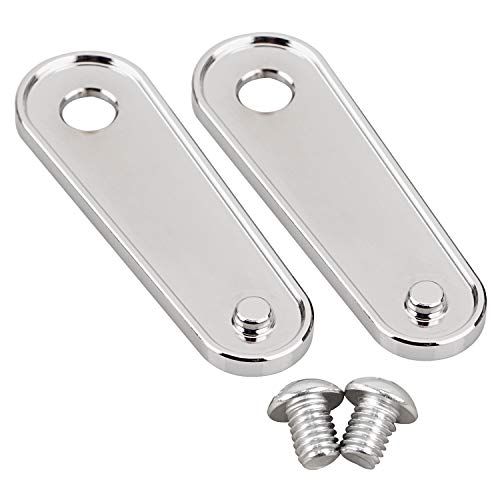 Chrome Motorcycle Rear Passenger Floorboard Foot Peg Frame Plates Compatible for 1993-2023 Harley Electra Road Street Glides Road Kings & Trikes - color: Chrome