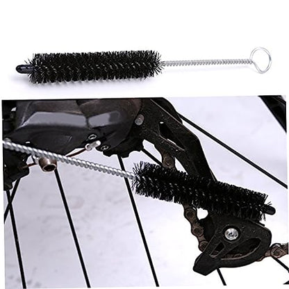 KOMBIUDA 6-in-1 Bike Cleaner Tool Kit for Bikes Chain Brush Tire Cleaning Brush Set Sprocket Scraper Compact Ergonomic Design