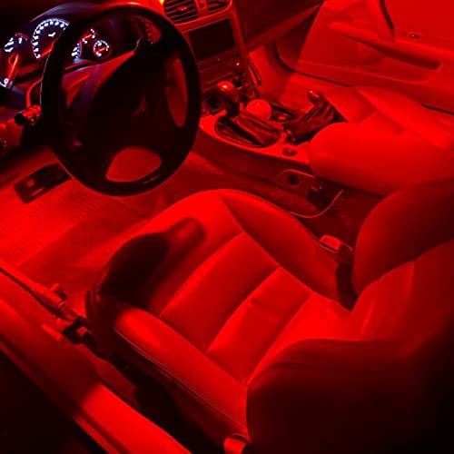 194 LED Car Bulb Red 3030 Chipset 2SMD T10 194 168 W5W LED Wedge Light Bulb 1.5W 12V License Plate Light Courtesy Step LightTrunk Lamp Clearance Lights (12pcs/pack)… - color: Red