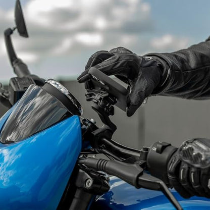 Quad Lock Motorcycle Handlebar Mount PRO Kit with Vibration Dampener and MAG Phone Case for Samsung Galaxy S24 FE - size: Galaxy S24 FE