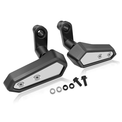 for NINJA500 Z500 SE Ninja 500 z500 se 2024 2025 2026 Accessories Engine Anti-Fall Protection Cover Motorcycle Body Anti-Fall Block Side Cover Protection Frame Slider Impact Engine Drop pad (Silver) - color: Silver