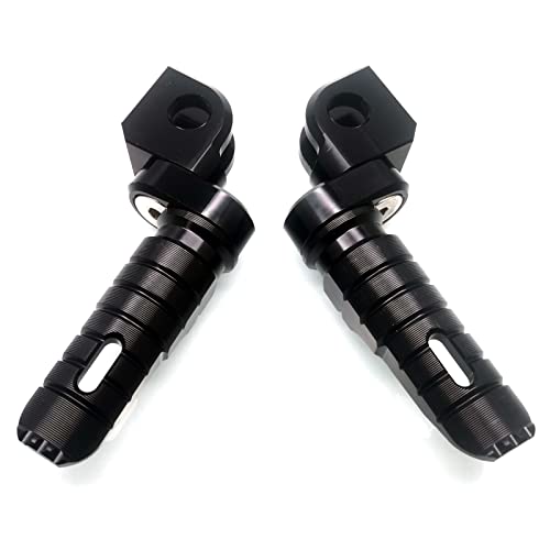 MZS Motorcycle Foot Pegs, Double Adjustable Front Rider Footpegs Footrest Rest Pedal Black Compatible with EX250 EX300 EX400 EX650 Z125 Z400 Z650 Z750 Z800 Z900 Z900RS Z1000 Z1000SX ZX6R ZX10R ZX14R - size: EX250 EX300 EX400 EX650 Z125 Z400 Z650 Z750 Z800