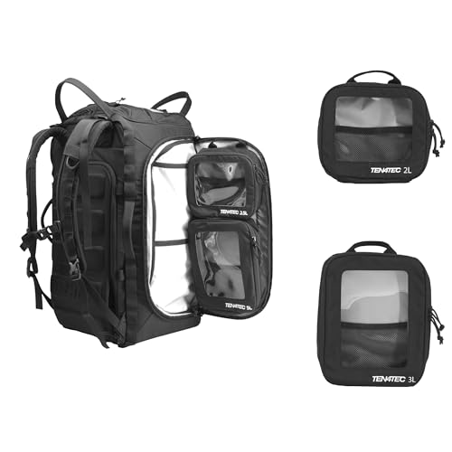TecPouch 3L - Black | Technician Tool Pouch, Utility Organizer, Compact Rope Bag for Workstations, Emergency Response, and Quick-Access Gear Storage - size: 3 L