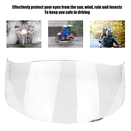 Motorcycle Helmet Visor Lens, Durable Anti Fog High Flexibility Full Face Windshield Protective Cover Replacemen for K1 K3 SV K5 K5‑S(Transparent) - color: Transparent