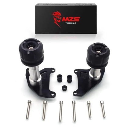 MZS Motorcycle Frame Sliders Compatible with GROM MSX125 2013-2020, Falling Crash Protector Engine Guards Accessories No Cut Kits Black