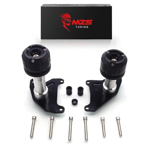 MZS Motorcycle Frame Sliders Compatible with GROM MSX125 2013-2020, Falling Crash Protector Engine Guards Accessories No Cut Kits Black