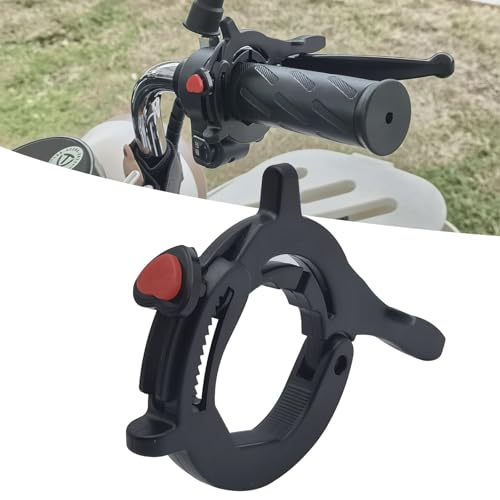 ijuicy Motorcycle Cruise Control Assist, Motorcycle Throttle Lock, Throttle Cruise Control, Motorcycle Cruise Control Throttle Clamp, Universal Motorcycle Throttle Accessories (Black)