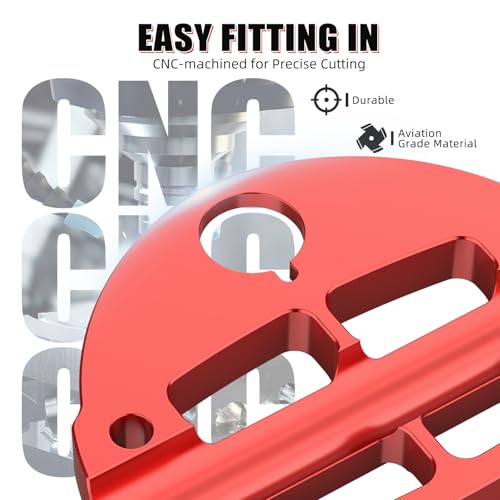NICECNC Handlebar Clamp Aluminum Compatible with Yamaha Raptor 700 2006-2009 2011-2026, Raptor 700 Special Edition 2010 Red - color: Red