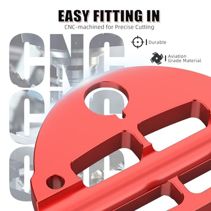 NICECNC Handlebar Clamp Aluminum Compatible with Yamaha Raptor 700 2006-2009 2011-2026, Raptor 700 Special Edition 2010 Red - color: Red