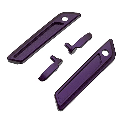 Advanblack Saddlebag Latches Covers, Lid Lifters Levers Fit for 2014+ Harley Touring Hard Saddlebags - Hard Candy Mystic Purple Flake - color: Hard Candy Mystic Purple Flake