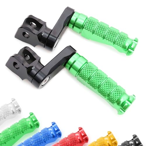 MCMOTOPARTS R-FIGHT Front Rider Footpeg Footpegs Foot Pegs Footrests Red Compatible with ER-6F 2006-2008 06 07 08 - color: Red, size: Standard (No Extension)