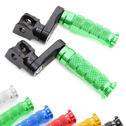 MCMOTOPARTS R-FIGHT Front Rider Footpeg Footpegs Foot Pegs Footrests Red Compatible with ER-6F 2006-2008 06 07 08 - color: Red, size: Standard (No Extension)
