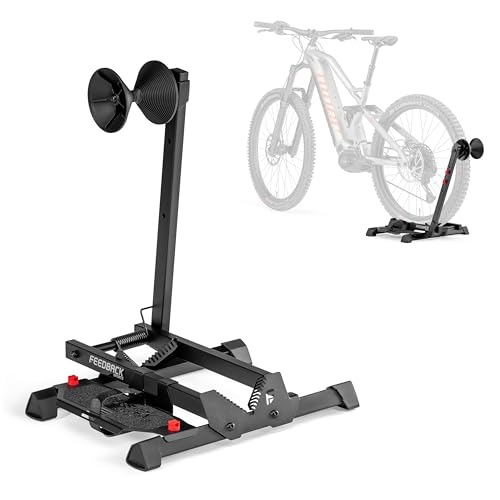 FEEDBACK SPORTS | Rakk 2.0 E-Bike Storage Rack | Freestanding Floor Electric Bike Stand | with Magnetic Cord Organizer - style: Rakk 2.0 E-bike Storage Rack