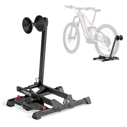 FEEDBACK SPORTS | Rakk 2.0 E-Bike Storage Rack | Freestanding Floor Electric Bike Stand | with Magnetic Cord Organizer - style: Rakk 2.0 E-bike Storage Rack