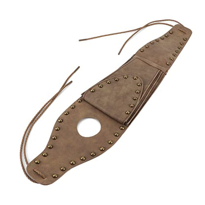 HERCHR Fuel Tank Panel Cover Bag, Motorcycle Gas Tank Pouch Bag PU Leather Pad Motorcycle Oil Fuel Tank Cover for XL 883 1200 48(Bronze Rivet Edge) - color: Bronze Rivet Edge