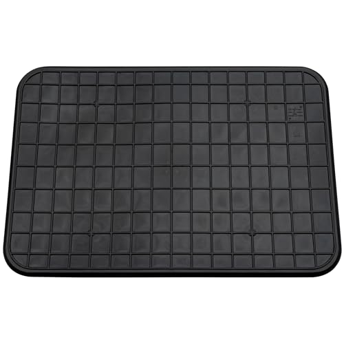Scepter 37" L x 25" W Heavy Duty Utility Drip Tray, Extra Large Automotive Garage Mat, Pet Food Mat, and Washing Machine Pan, Black, 2-Pack (AM2PK06951)