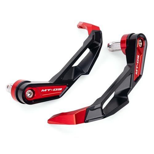 Compatible with MT07 MT09 SP MT03 MT 07 09 03 MT-07 MT-09 MT-03 Motorcycle CNC Handlebar Brake Clutch Levers Hand Guard Protector Accessories (Red, MT03) - color: Red, size: MT03