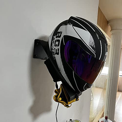 Helmet Dryer Helmet Wall Mount Holder Rack with Ventilation Fan for Motorcycle Helmets, Coats, Gloves