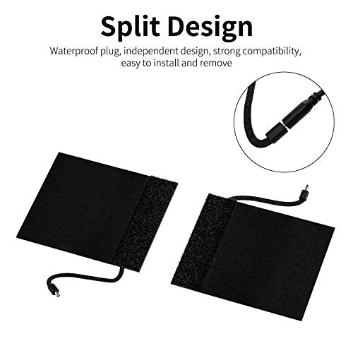 Motorcycle Heated Grips Cover Pad 12V, Universal Handlebar Cover for Motorcycle & ATV, Temperature Adjustable, IP67 Waterproof, ATV Hand Heater Warmer with Switch & Fuse