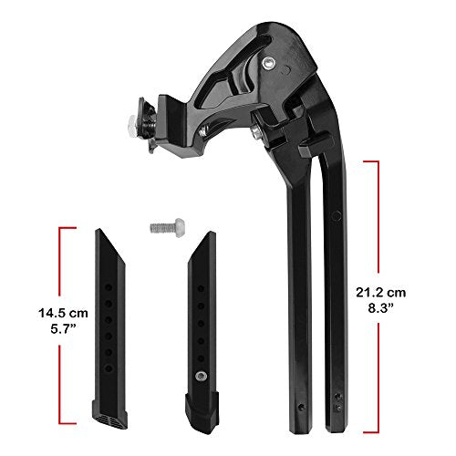 BV Bike Stand Heavy Duty for 24"-28" E-Bike - Bike Kickstand Supports Up to 77 lbs - Adjustable & Foldable Kickstand for Adult Bike with Center Mount & Secure Support - Strong & Durable for Ebikes - style: Heavy Duty- Ebike