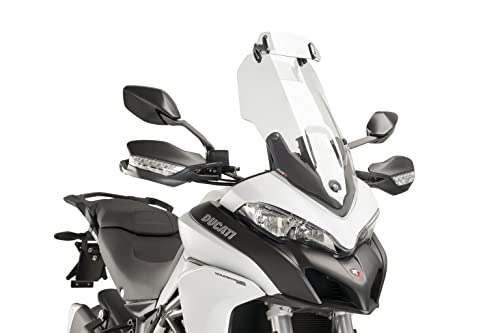 Puig 6319W Clear 230mm X 90mm Multi-Adjustable Clip-On Visor