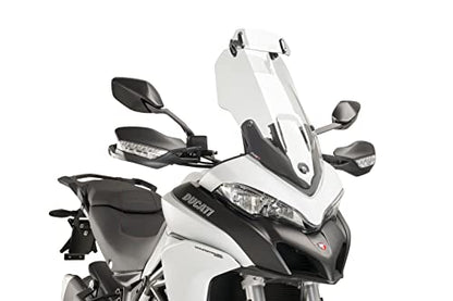 Puig 6319W Clear 230mm X 90mm Multi-Adjustable Clip-On Visor