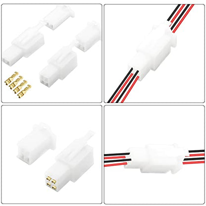 WMYCONGCONG 580 PCS Automotive Electrical Wire Connectors Kit 2.8mm 2 3 4 6 9 Pin Automotive Electrical Wire Male Female Socket Plug Pin Header Crimp Wire Terminals + 25 Kits 4mm Bullet Connectors