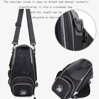 Motorcycle Tank Bag for CFMOTO ST 450 2024 Waterproof Universal Saddle Bag Travel Backpack with Removable Straps