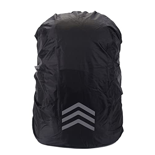 Water Proof Backpack Rain Cover, Foldable Hi Visibility Reflective Backpack Cover, Water Proof Bag Cover for Hiking, Camping, Traveling - color: 3 Stripe, size: L (For 45-55L)