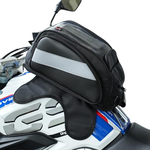 Motorcycle Tank Bag Universal Waterproof Oxford Fabric with Strong Magnetic，Magnetic Tank Bag, fits Harley Davidson, Indian, Honda, Yamaha, Suzuki and more - size: 29L