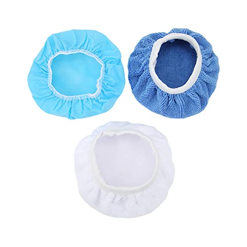 24Pack Polishing Bonnet Set 6in Microfiber Nonwoven Cotton Buffing Pads for Car Motorcycle Boat Waxing and Polishing