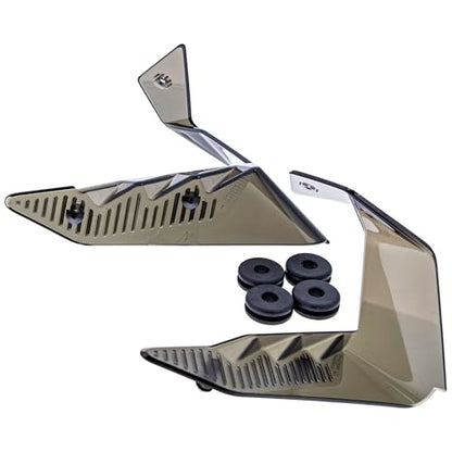 Ski-Doo 860202473 Dark Smoke Windshield Side Deflector Kit Expedition Summit Skandic