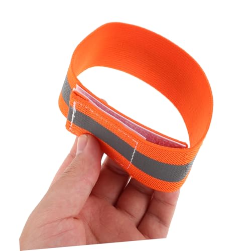 Kisangel 4pcs High Visibility Reflective Bands Adjustable Elastic Leg and Arm Straps for Night Cycling Mountain Biking and Outdoor Sports Safety Enhanced Body Visibility Gear