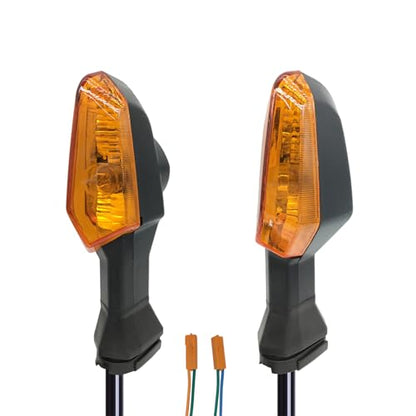 Motorcycle Turn Signal Indicator Light Blinker Blub Lamp Compatible With KAWASAKI Z250 Z300 Z750 Z800 Z1000 Versys 650/1000 For Ninja 250 300 400 650 ER-6F ER-6N (Amber) - color: Amber