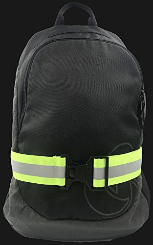 Reflective Belt for Running Army PT Belt Reflective Running Gear - color: Green Belt + 2 Bands
