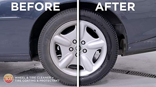 303 Products Wheel and Tire Cleaner - Cleans Both Wheels and Tires Effectively - Tough on Brake Dust - Removes Tire Browning - Foaming Formula, 16 fl. oz. (30590) Packaging May Vary - size: 15.5 Ounce (Pack of 1)