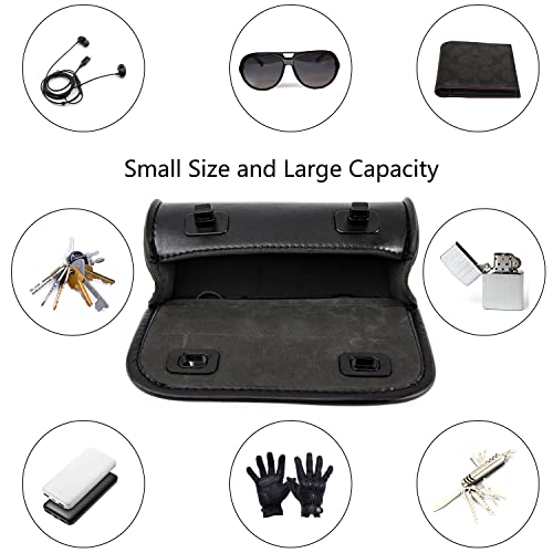 kucehiup Motorcycle Handlebar Bag,Universal Barrel Roll Tool Bag