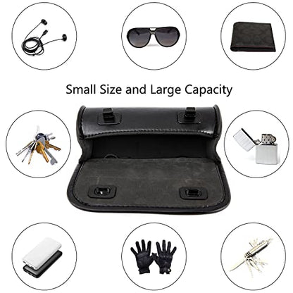kucehiup Motorcycle Handlebar Bag,Universal Barrel Roll Tool Bag