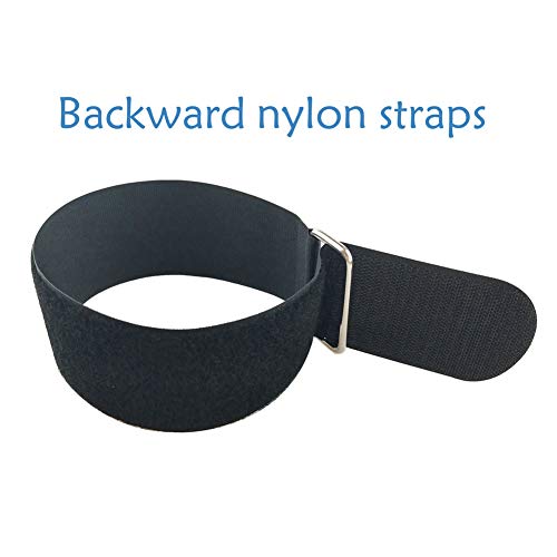 YiwerDer 6Pcs 18" x 2" Nylon Heavy Duty Reusable Hook and Loop Cinch Straps, Adjustable Fastening Securing Cable Straps, Black - style: 18" x 2Inch