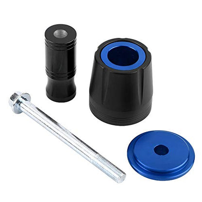 Universal Motorcycle Frame Sliders,Universal Motorcycle Crash Protector,Blue Frame SlidersPowersports Frame Sliders,Universal Slider Frame Sliders Crash Pad Protector 10mm Screw for Z125(Blue)