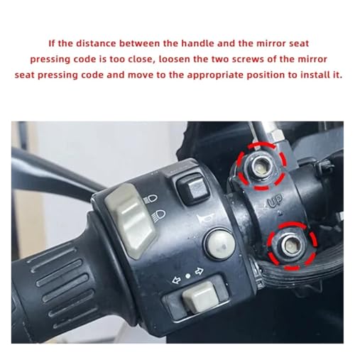 Motorcycle Switch Button Cover Horn Button Shell Extension Button Bracket Compatible with MT03 MT-03 MT 03 07 2021 2022 - color: Red