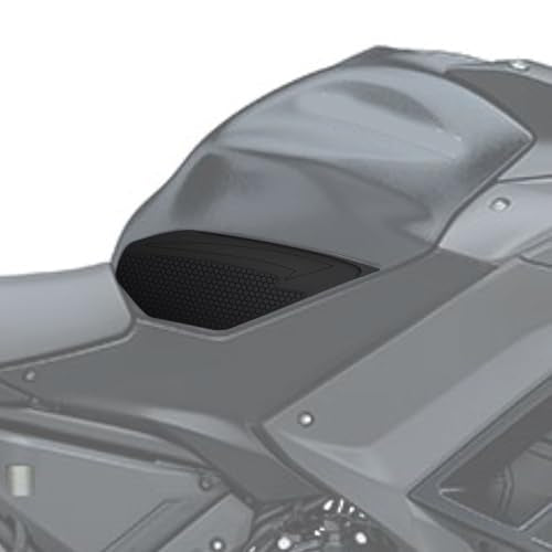 Motorcycle Tank Pads Side Gas Knee Grip Protective for Kawasaki NINJA650(17-24) Z650(19-24) (black) - color: black