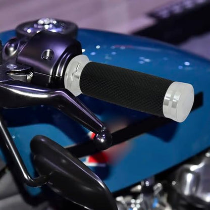 1" Electronic Throttle Defiance Handlebar Grips 25mm Hand Grips Fit for Harley Touring Street Glide Road King Road Glide Electra Glide - color: #2 Chrome